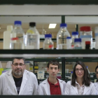 Investigadores de la Unidad de Toxicología en las instalaciones de la Universidad de Salamanca.-ENRIQUE CARRASCAL