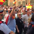 Manifestaciones ante la comandancia de la Guardia Civil en Barcelona.-DANNY CAMINAL