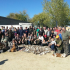 Cazadores de Olmedo, tras el 40 Memorial de Caza Justo Molpeceres.-L.F.