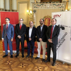 Ayuntamiento, Auvasa, Banco Santander y GMV presentan el proyecto piloto de pago con tarjeta para los autobuses municipales de Valladolid.-EUROPA PRESS