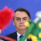 Jair Bolsonaro, presidente de Brasil, en una ceremonia militar.-EVARISTO SA