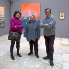 Felicidad Viejo, Pilar Marco y Daniel Villalobos, ayer.-UVA