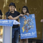 Anna Gabriel durante la presentación de la campaña Autodeterminació, desobediència, Paisos Catalans, escombrem-los.-MIREIA REYNAL
