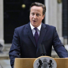 David Cameron, en su comparecencia para valorar el resultado del referéndum de Escocia, este viernes en Londres.-Foto: AP / LEFTERIS PITARAKIS
