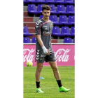 Mario Hermoso, durante un entrenamiento en el estadio José Zorrilla-MIGUEL ÁNGEL SANTOS