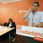 Albert Rivera, durante el consejo general de Ciudadanos, este sábado en Barcelona.-Foto:  EFE / MARTA PÉREZ