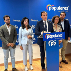 Rueda de prensa de los diputados y senadores del PP por Valladolid.- E. PRESS