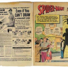Doble página de ’Amazing Fantasy #15’, que contiene la primera historia completa de Spider-Man.-