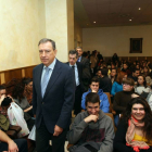 El consejero de Educación, Juan José Mateos, asiste a la inauguración de la Jornada Pedagógica de Difusión de los Proyectos de Innovación Educativa junto al director general de Universidades e Investigación, Ángel de los Ríos-Ical