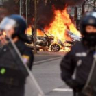 Fotogalería: Incidentes en Fráncfort en la inauguración del BCE