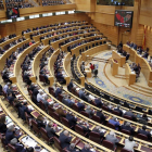 vista del hemiciclo durante la votación de una enmienda del PSOE a los Presupuestos Generales del Estado para 2016 para la bonificación del carbón nacional que cumpla con los requisitos medioambientales, conocido como céntimo verde.-ICAL
