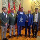 Alfonso Lahuerta, Javier González Clouté, Óscar Puente, José María Valentín y Alberto Bustos, en la presentación.-E. M.