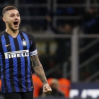 Mauro Icardi en el derby de Milán en octubre de 2018.-EL PERIÓDICO