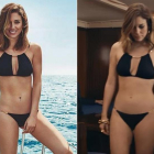 Blanca Suárez, a la izquierda, en la imagen promocional de Women'Secret, y en un frame del vídeo publicitario.-