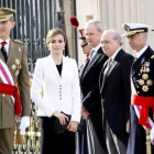 Los Reyes, durante la Pascua Militar del pasado año.-POOL