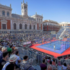 Vista panorámica de la Plaza Mayor durante la celebración de World Pádel Tour.-PABLO REQUEJO