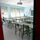 Un aula vacía en un colegio de la red pública. ALBERTO DI LOLLI