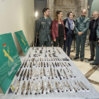Imagen de las piezas recuperadas por la Guardia Civil de Burgos.-ICAL
