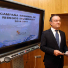El director general de la Agencia de Protección Civil, Fernando Salguero, presenta la Campaña de Viabilidad Invernal 2014-2015-Ical
