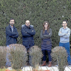 José Fermoso, Raúl Sánchez, Víctor Serna y Gemma Hernández en el centro tecnológico Cartif.-PHOTOGENIC