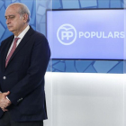 El ministro de Interior en funciones, Jorge Fernández Díaz, en una reciente junta directiva del PP catalán.-JULIO CARBÓ