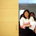 La secretaria de Organización del PSCyL y vicepresidenta segunda de las Cortes, Ana Sánchez, analiza asuntos de actualidad política.-ICAL