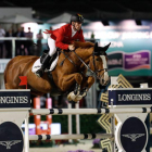 El alemán Marcus Ehning, en plena acción en la final del campeonato.-NACHO OLANO
