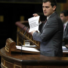 El líder de Ciudadanos, Albert Rivera, en el Congreso.-JUAN MANUEL PRATS