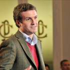 El presidente del PP, Pablo Casado, en un acto de partido en Albacete el pasado día 30.-EFE / MANU