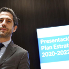 El presidente de Iberaval, César Pontvianne, durante la presentación del plan estratégico 2020-2022.-ICAL