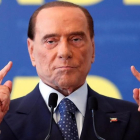Berlusconi durante un mitin de su partido en Fiuggi-REMO CASILLI / REUTERS