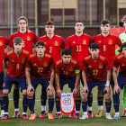 Selección española sub-19 con Iván Fresneda en el once titular. / EL MUNDO
