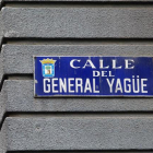 Placa de la calle General Yagüe en Madrid.-JUAN MANUEL PRATS