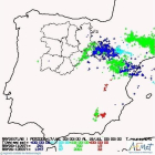 Rayos registrados el miércoles-TWITTER AEMET