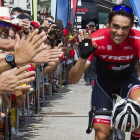 Alberto Contador, en la Vuelta de este año, en la que se retira del ciclismo profesional-AFP / JAIME REINA
