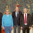 Javier Míguez, Gonzalo González (hostal Butafumeirode Mota del Marqués),  Jaime Fernández, Alfonso García (Ágora) y José María Moreno (discotea Asklepios)-J.M.Lostau