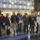El portavoz del grupo parlamentario y secretario general de Podemos Castilla y León, Pablo Fernández, participa en una protesta de su partido contra la 'Pobreza energética' en la plaza de Fuente Dorada de Valladolid-ICAL