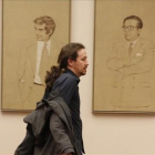 Pablo Iglesias en el Congreso de los Diputados.-AGUSTÍN CATALÁN