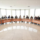 El presidente de Ciudadanos, Albert Rivera, preside la reunión de su Ejecutiva este domingo en Madrid.-DAVID CASTRO