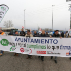 Los trabajadores de Auvasa se manifiestan por las calles de Valladolid para exigir a las empresa que se siente a negociar sus condiciones  Abrir Ficha  Ampliar en margen izquierdo  Abrir Ficha  Ampliar en margen izquierdo  Abrir Ficha  Ampliar en margen-ICAL