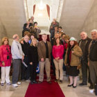 Un grupo de castellanos y leoneses emigrantes, dentro del programa 'Siente Castilla y León' son recibidos en el ayuntamiento de Salamanca-ICAL