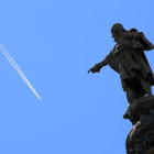 l monumento a Cristóbal Colón, en la Rambla de Barcelona.-RICARD CUGAT