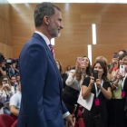 El rey Felipe VI, en la apertura del curso universitario en el Paraninfo de la Universitat Politècnica de Valencia.-MIGUEL LORENZO