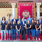 Las Panteras, junto a Carnero y otras autoridades en Pimentel.-E. M.