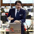 Juan Carlos Suárez-Quiñones durante una intervención pública.-ICAL