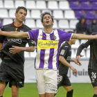 Marc Valiente se lamenta en una acción en el partido frente al Leganés.-Juan Miguel Lostau