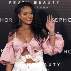 La cantante Rihanna, en su visita a Madrid para presentar su línea de cosméticos.-CHEMA MOYA / EFE