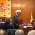 El expresidente de Caja Segovia, Atilano Soto, durante la vista oral, en el juzgado de Segovia.-ICAL