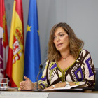 La consejera de Agricultura y Ganadería y portavoz de la Junta de Castilla y León, Milagros Marcos, comparece en rueda de prensa posterior al Consejo de Gobierno-ICAL