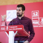 Luis Tudanca durante una intervención pública.-ICAL